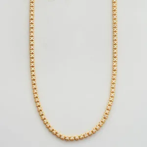 10KY 5.25CTW DIAMOND BUTTERCUP TENNIS NECKLACE