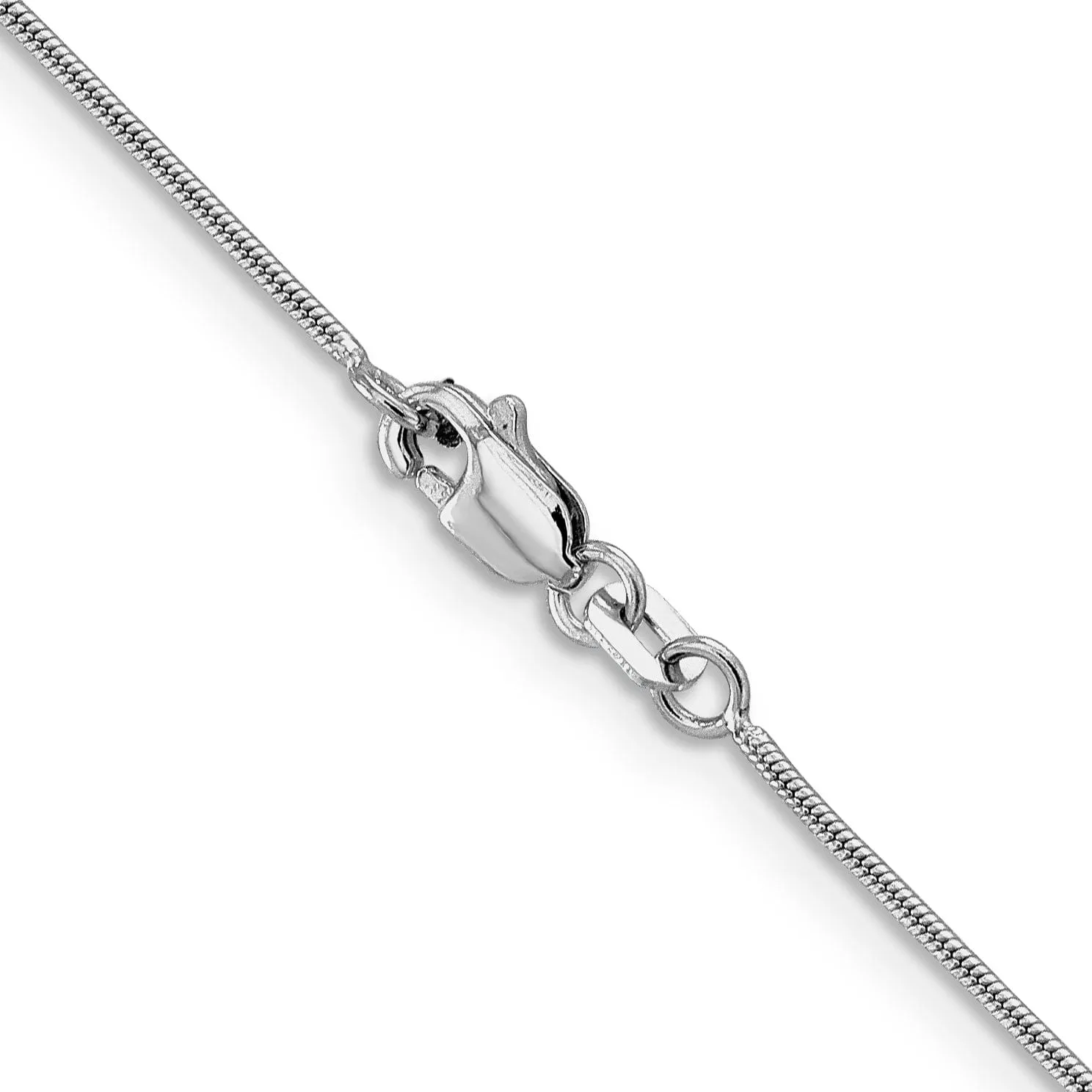 14K White Gold .9 mm Snake Chain