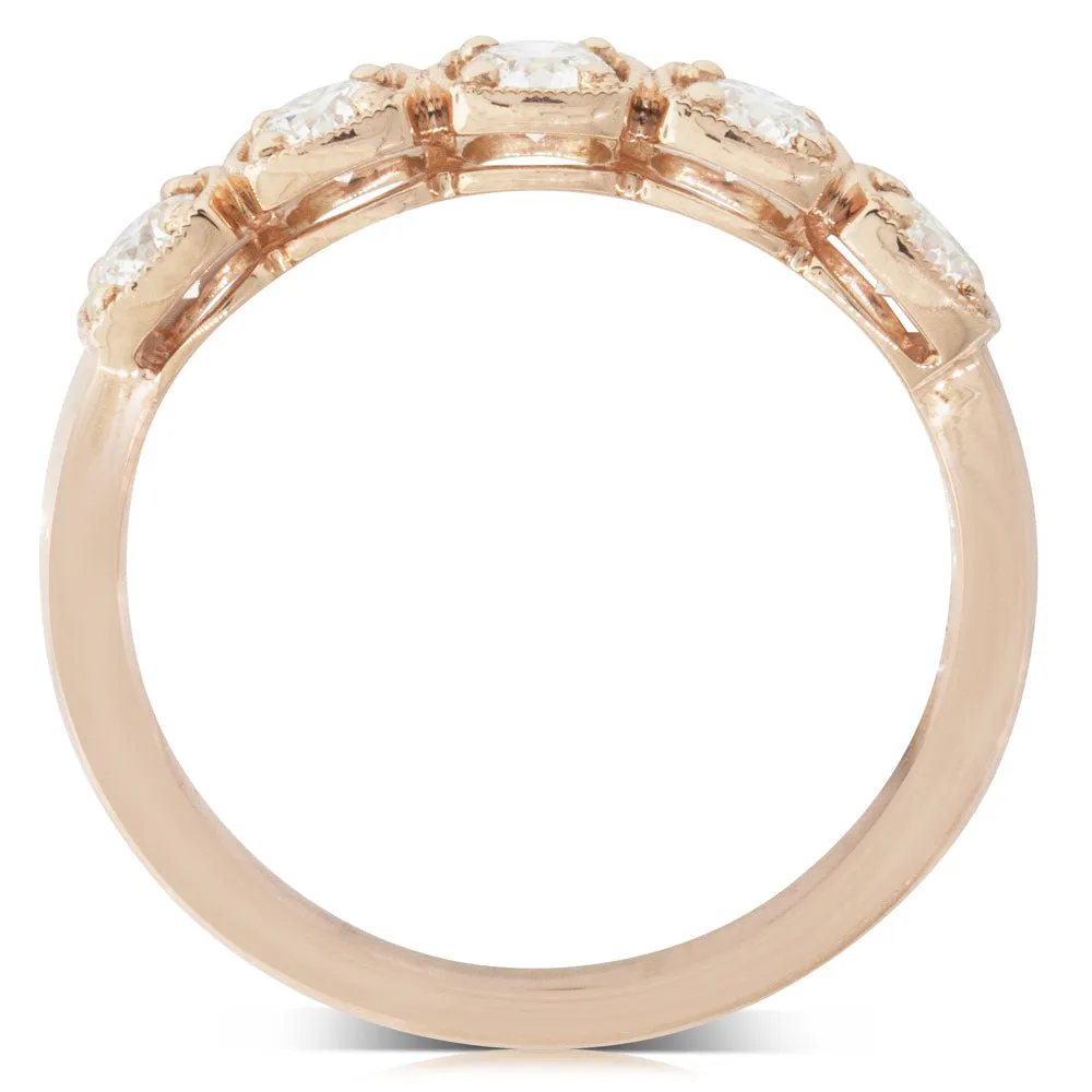 18ct Rose Gold Diamond Ring