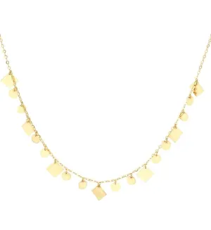 18k Yellow Gold Adjustable Necklace