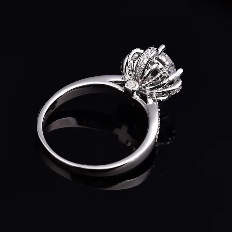 2.0 Ct Round Cut Diamond Fountain Ring