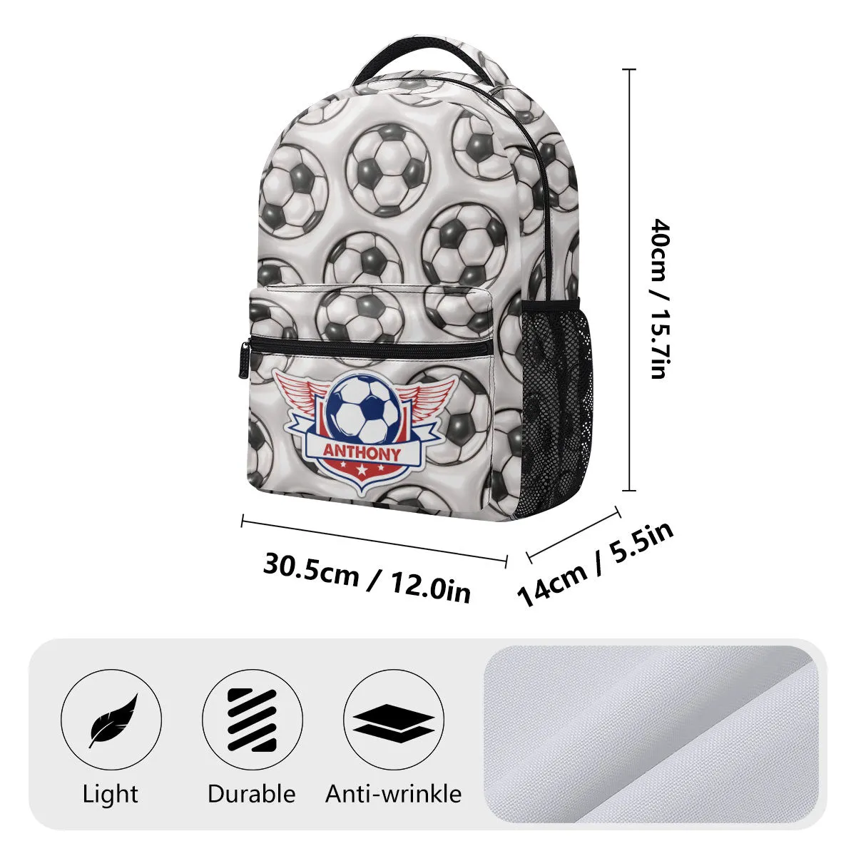 3D Effect - Personalized Backpack SBBPT82