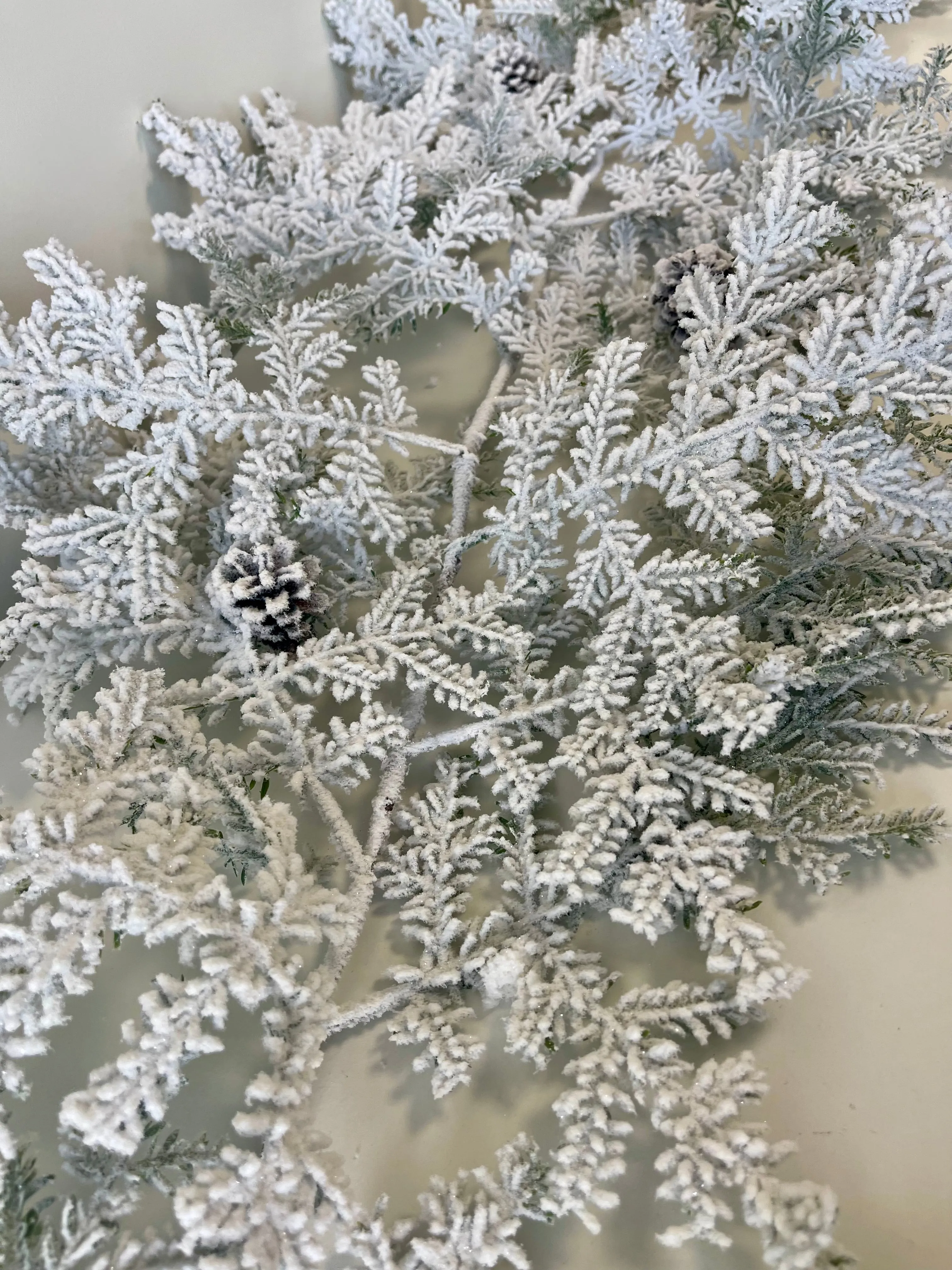 6' Snowy Hemingway Fir Garland