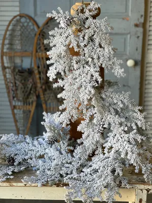 6' Snowy Hemingway Fir Garland