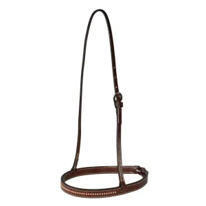 6005C: NOSEBAND 1? COPPER SPOTS CHOCOLATE BRIDLE