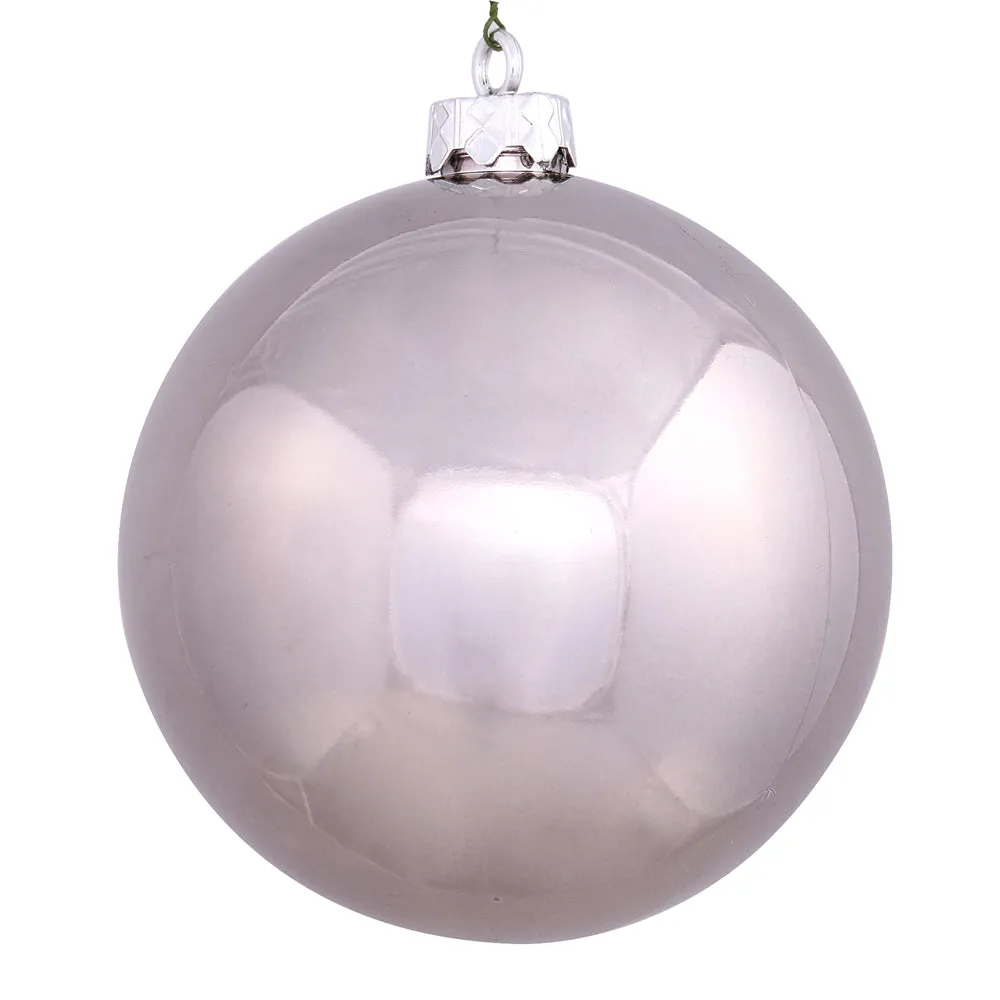 6" Pewter Shiny Ball UV Drilled 4/Bag