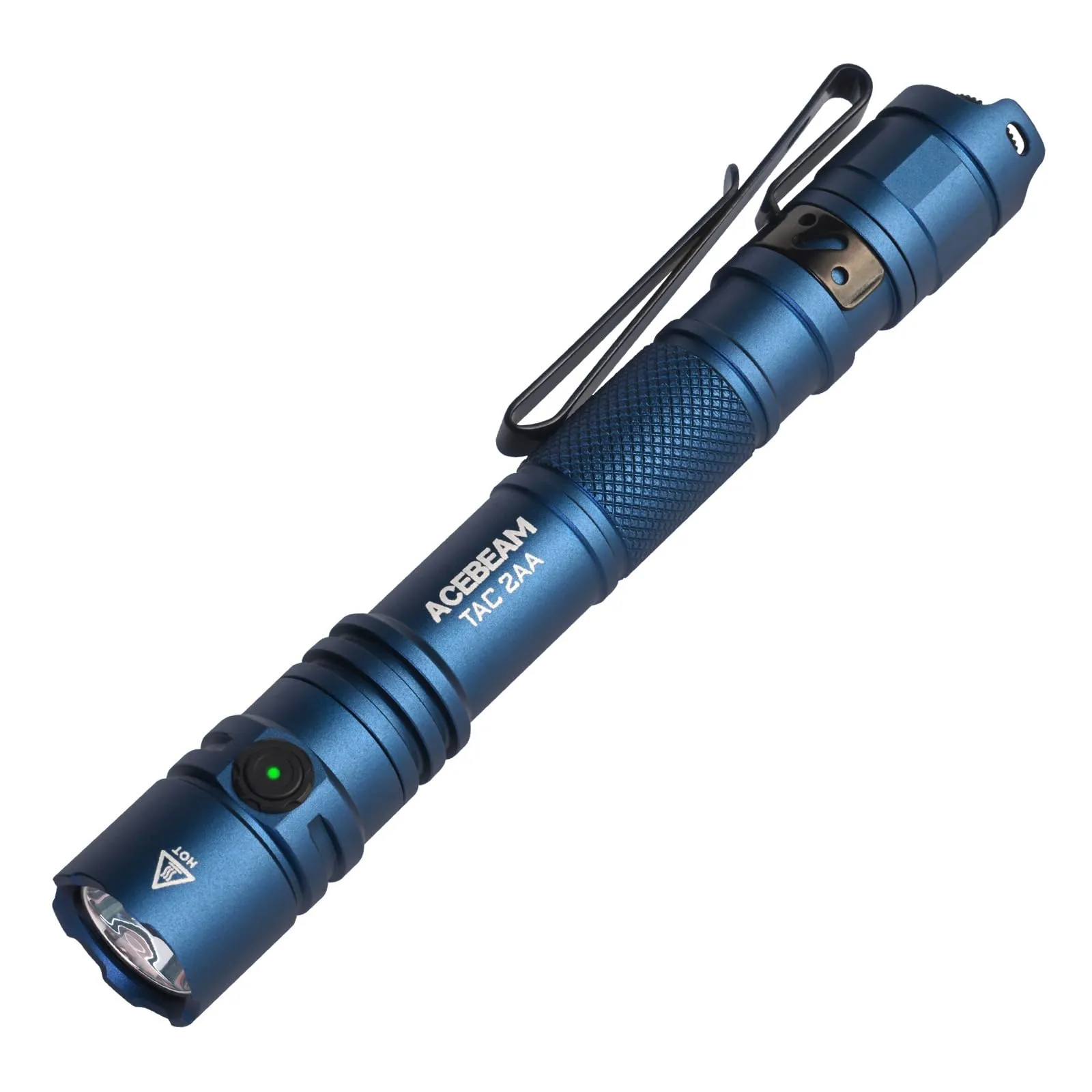 ACEBEAM TAC 2AA EDC Tactical Dual Modes Flashlight Rechargeable, 1400 High Lumens Flashlight, Dual Switch Pocket LED Flashlight, Super Bright Small Flash Light for Emergency, Camping, Home(SFT-25R HI)