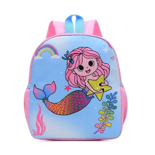 Adorable Dinosaur Cartoon Kids Backpack - Waterproof School Bag for Kindergarten and Primary Students