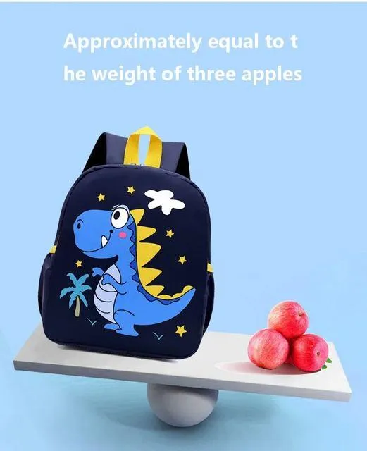 Adorable Dinosaur Cartoon Kids Backpack - Waterproof School Bag for Kindergarten and Primary Students