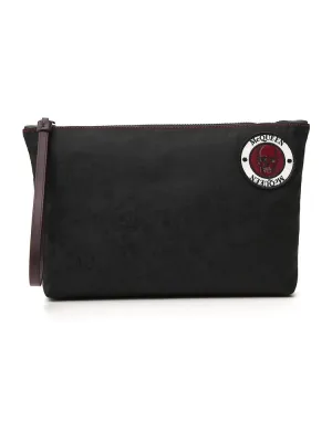 Alexander McQueen Embroidered Skull Clutch Bag