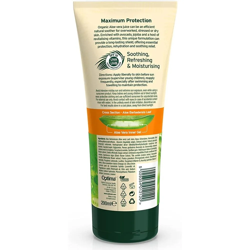 Aloe Pura Aloe Vera Sun Lotion SPF50 200ml