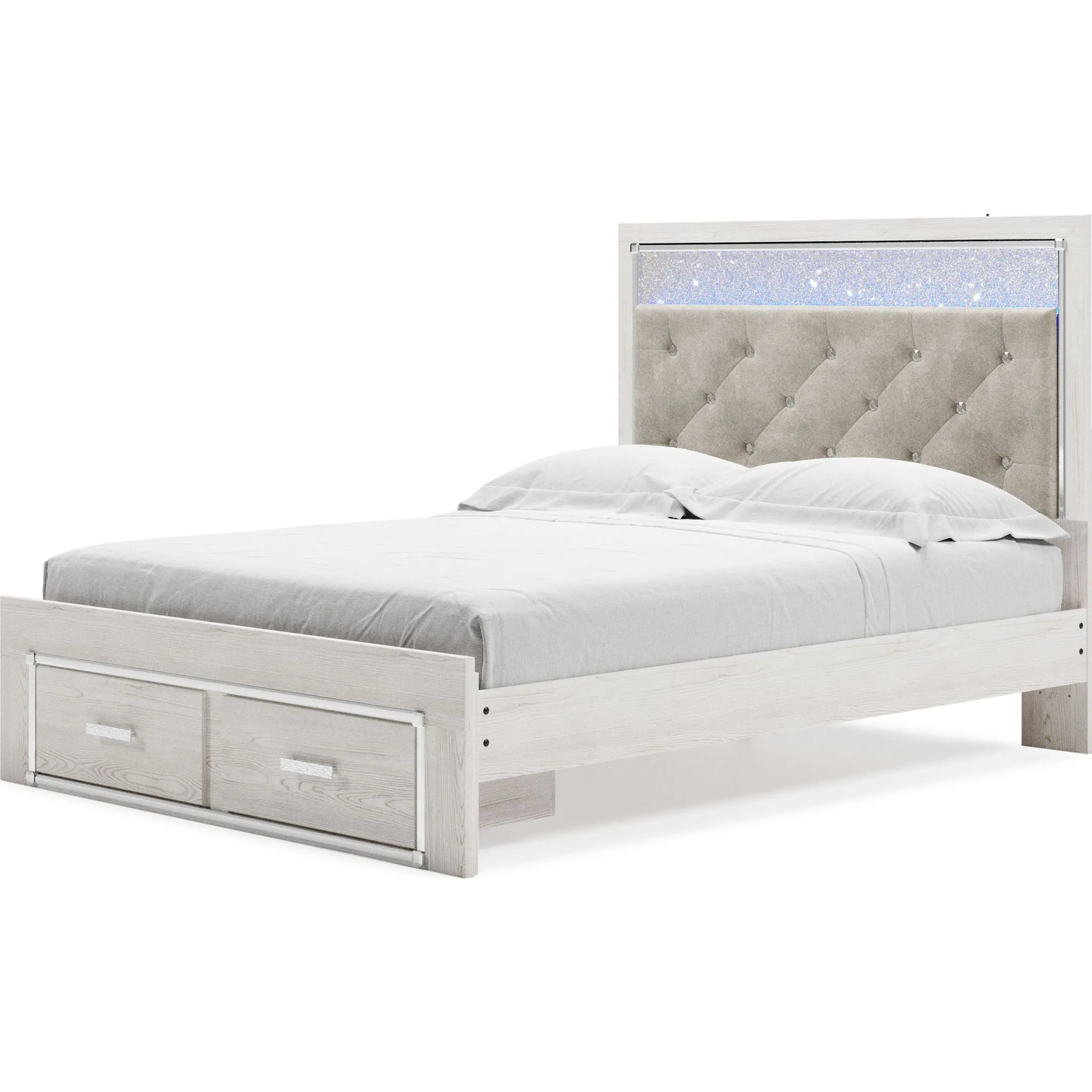 Altyra Storage Bed - White