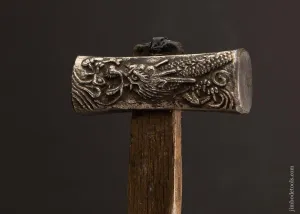 AMAZING Japanese Figural Hammer with Tiger and Dragon -- EXCALIBUR 5