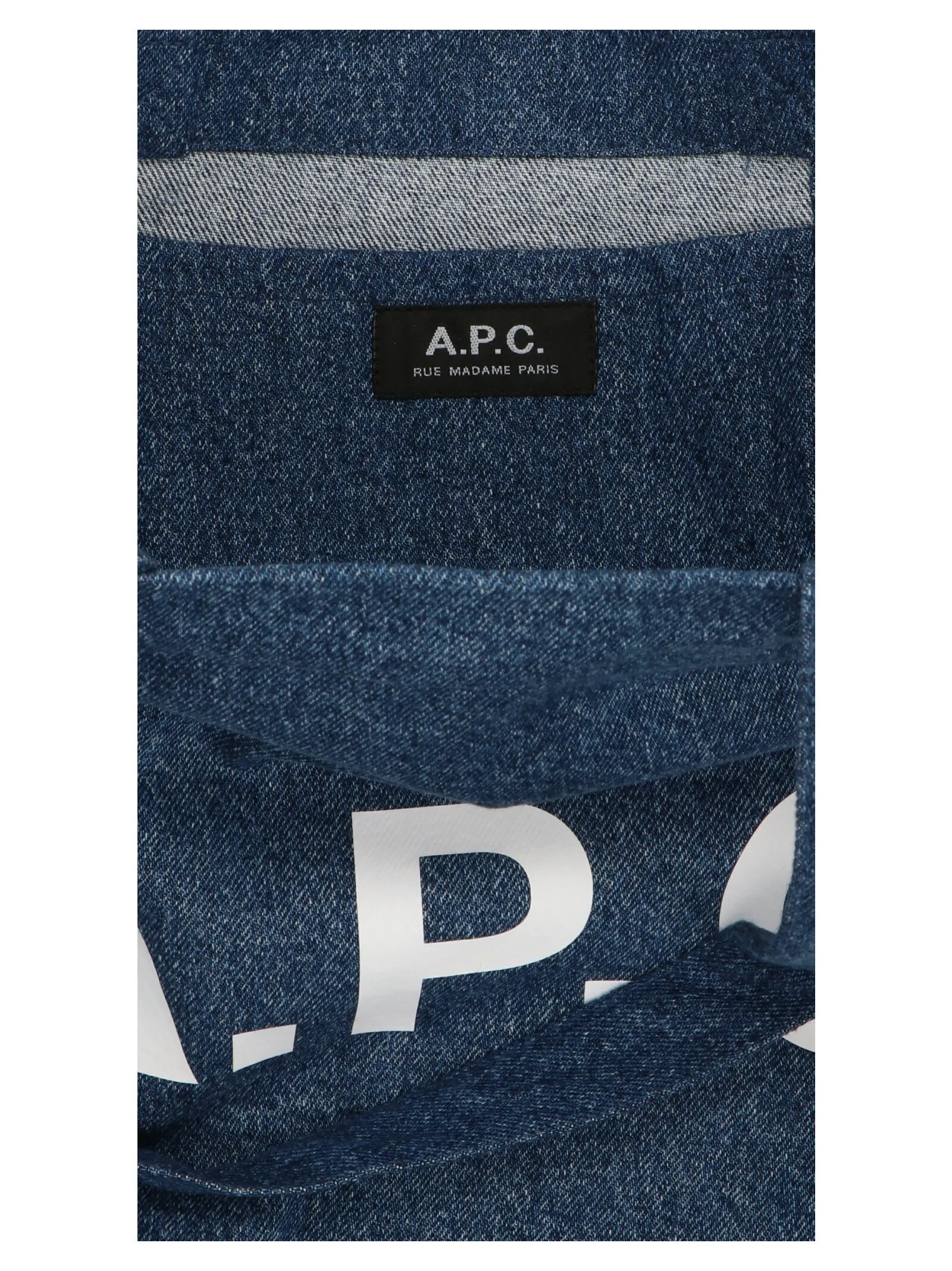 A.P.C. Guitare Poignard Logo Printed Tote Bag