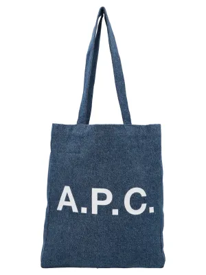 A.P.C. Guitare Poignard Logo Printed Tote Bag