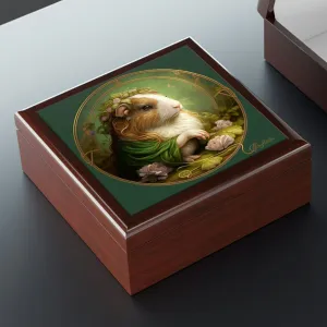 Art Nouveau Guinea Pig Jewelry Box