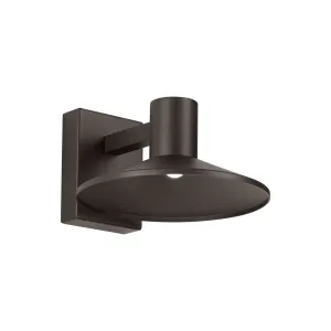 Ash 10 In. LED Lo-Output Outdoor Wall Sconce 381 Lumens 2700K Bronze Finish Clear Lens