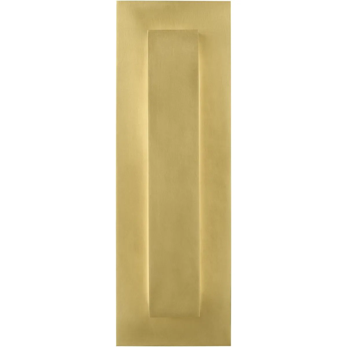 Aspen 15 In. LED Outdoor Wall Sconce with in-line Fuse & Surge Protection Natural Brass Finish