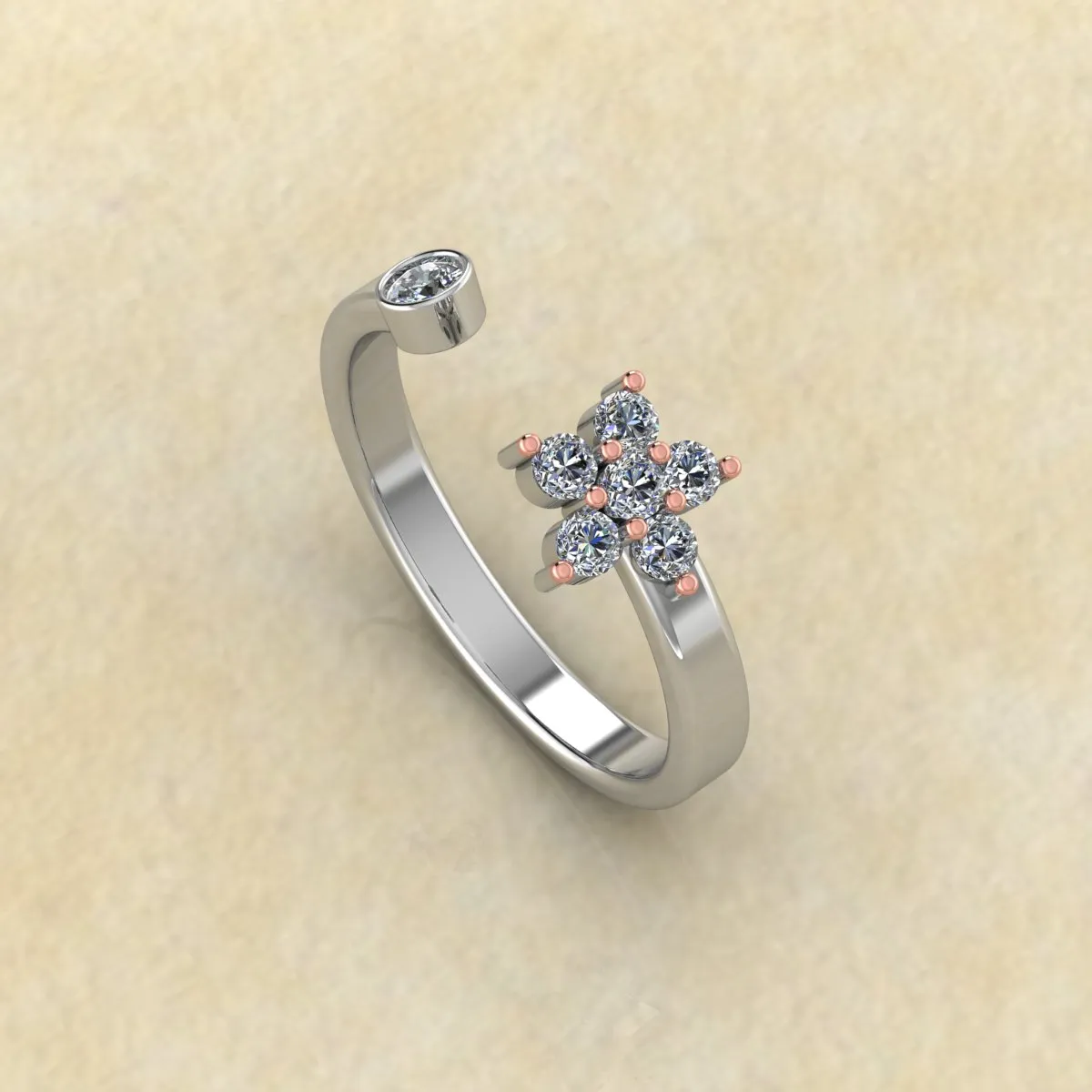 Aster Sterling Silver Ring