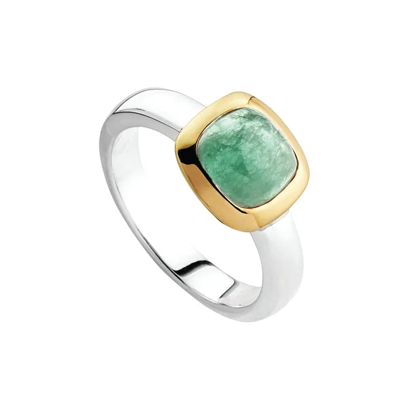 AURA TWO-TONE AVENTURINE RING