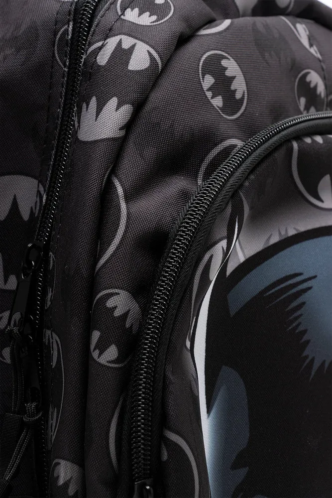 Batman Double Front Pocket Backpack Black