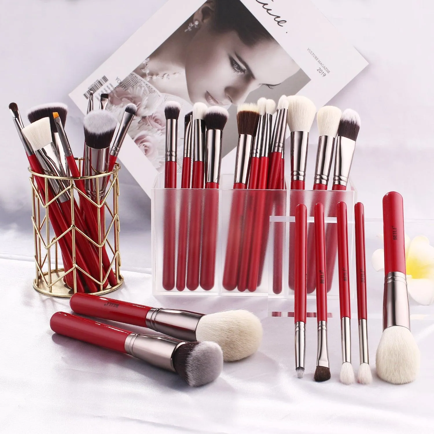 BEILI 30/25/20/12/8Pcs Professional Makeup Brush Set H30/H25/H20/H12