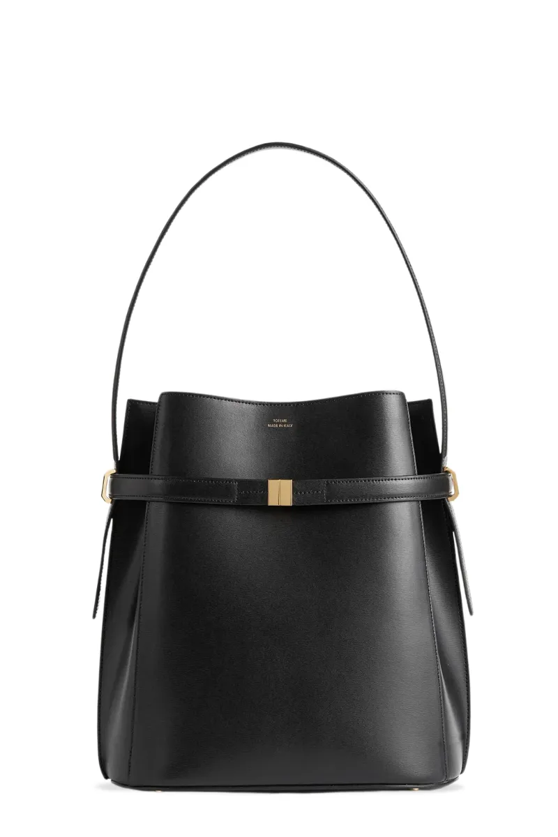 Belted Bucket Bag