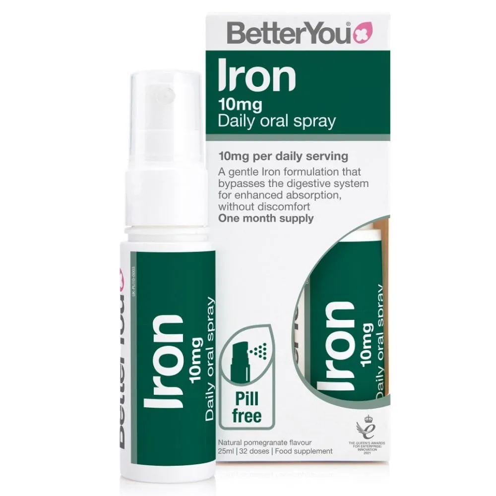 BetterYou Iron 10mg Daily Oral Spray 25ml