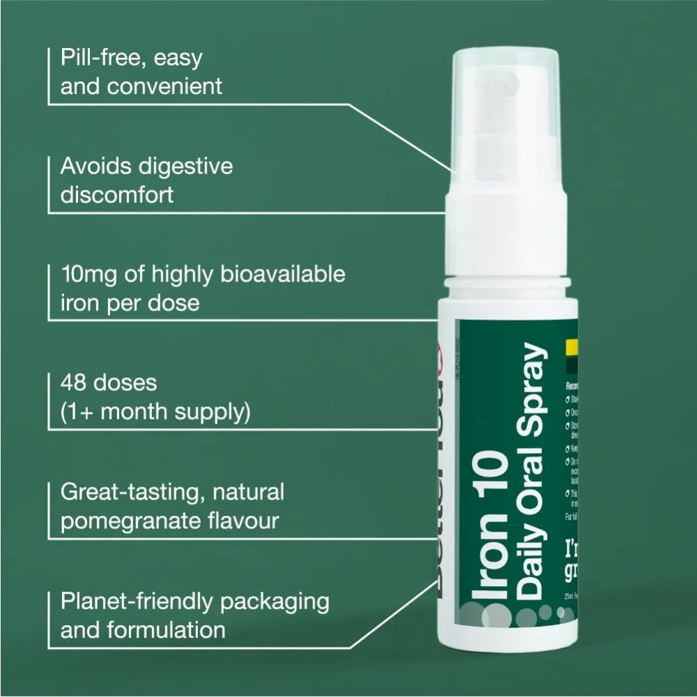 BetterYou Iron 10mg Daily Oral Spray 25ml