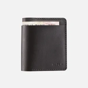 Bifold Wallet (Upgraded) - Handmade Natural Genuine Leather - Black