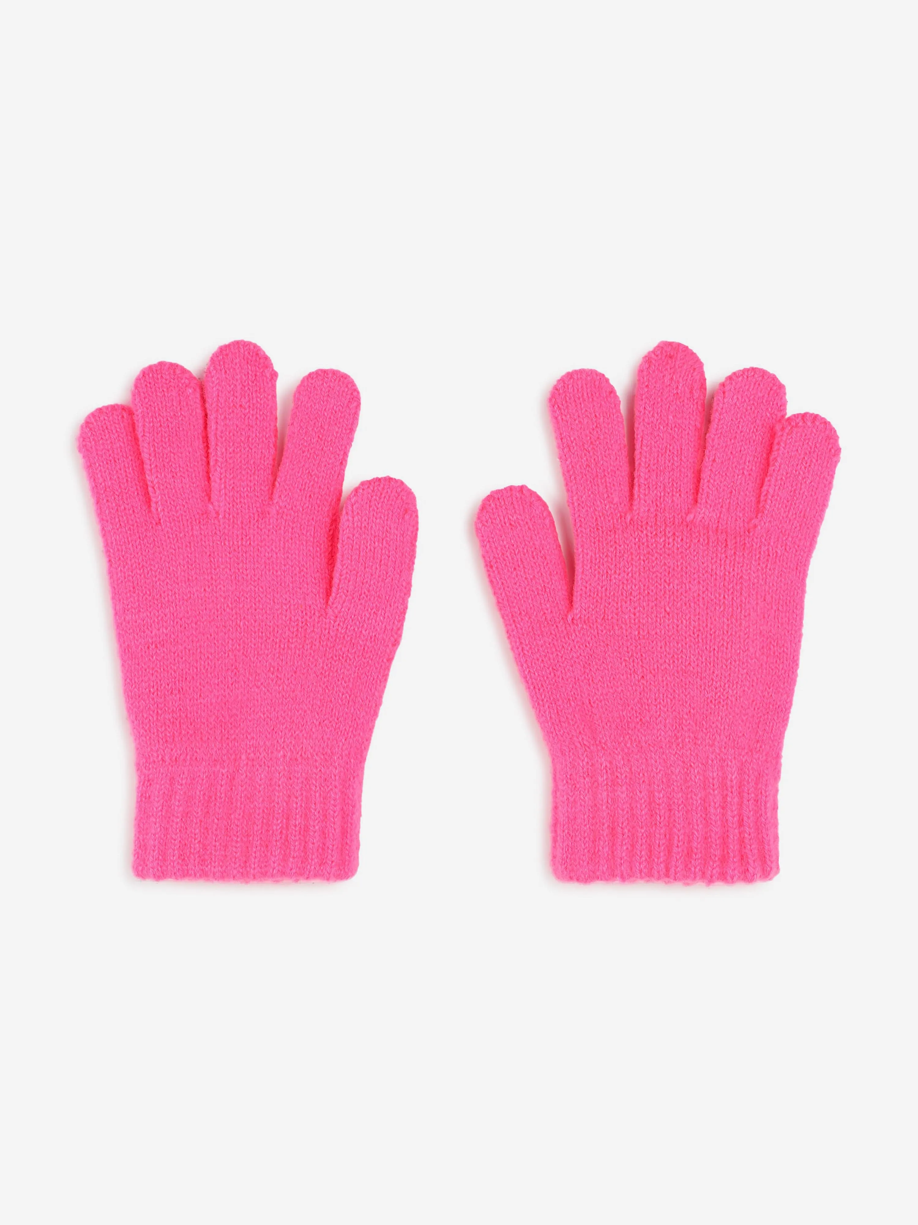 Billieblush Girls Sequin Heart Gloves in Pink