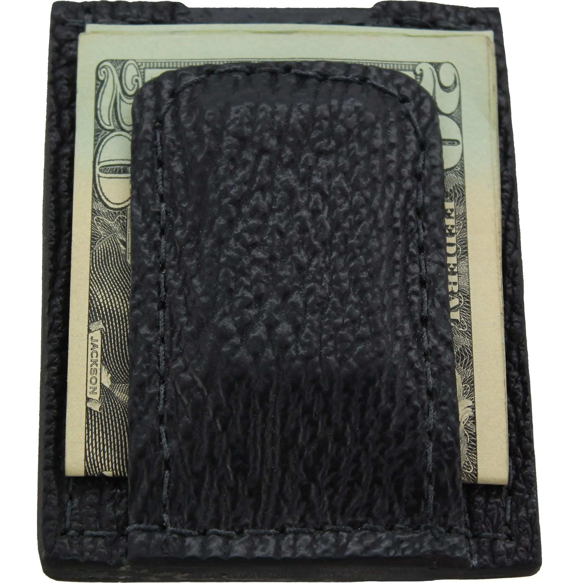 Black Shark Money Clip Wallet With Credit Card Slots