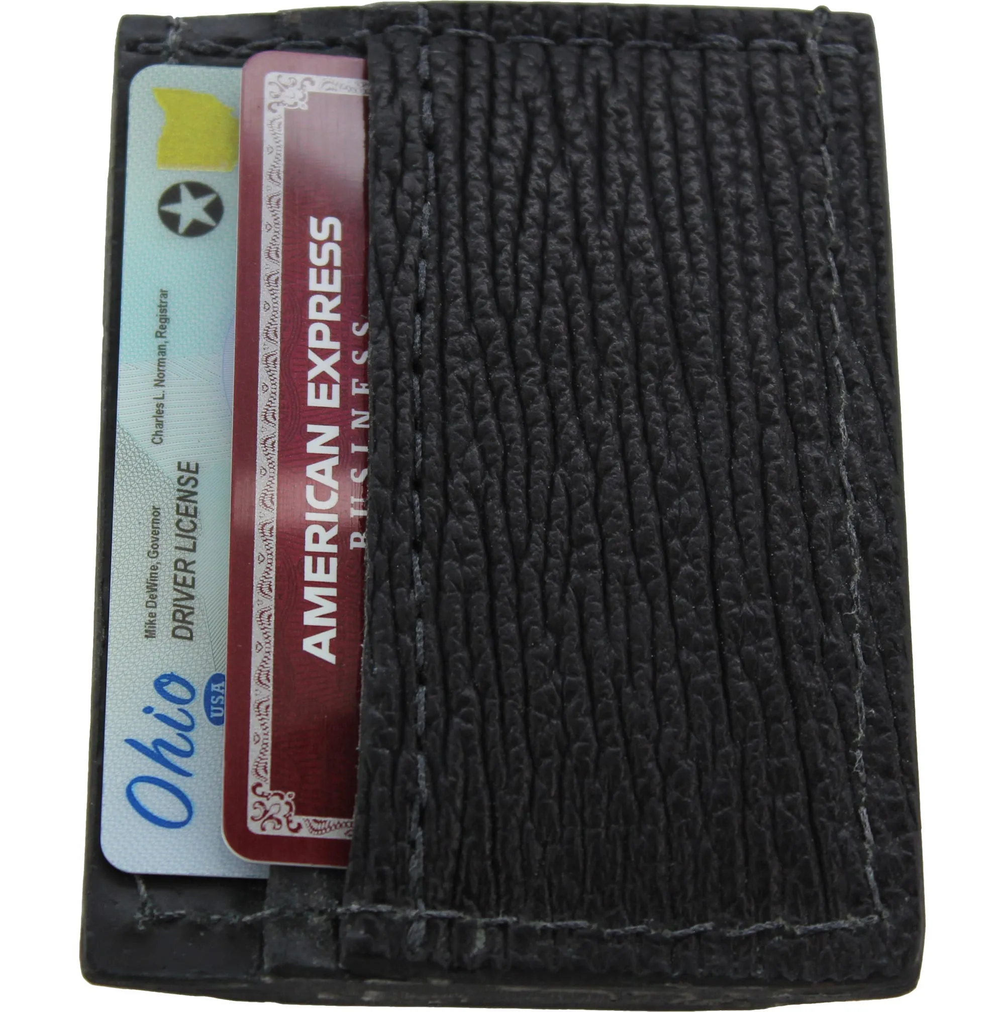 Black Shark Money Clip Wallet With Credit Card Slots