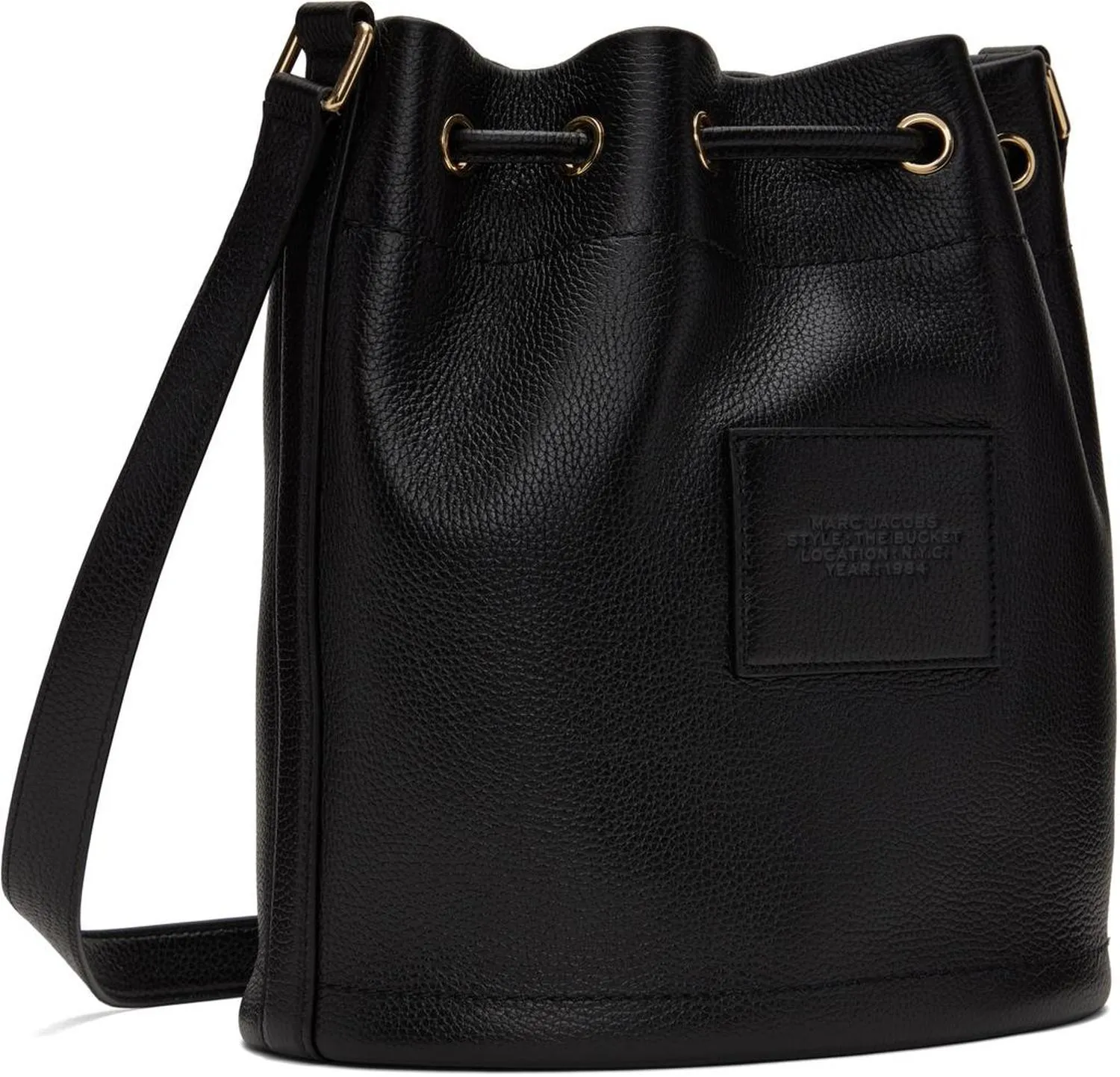 Black 'The Leather Large Bucket' Bag