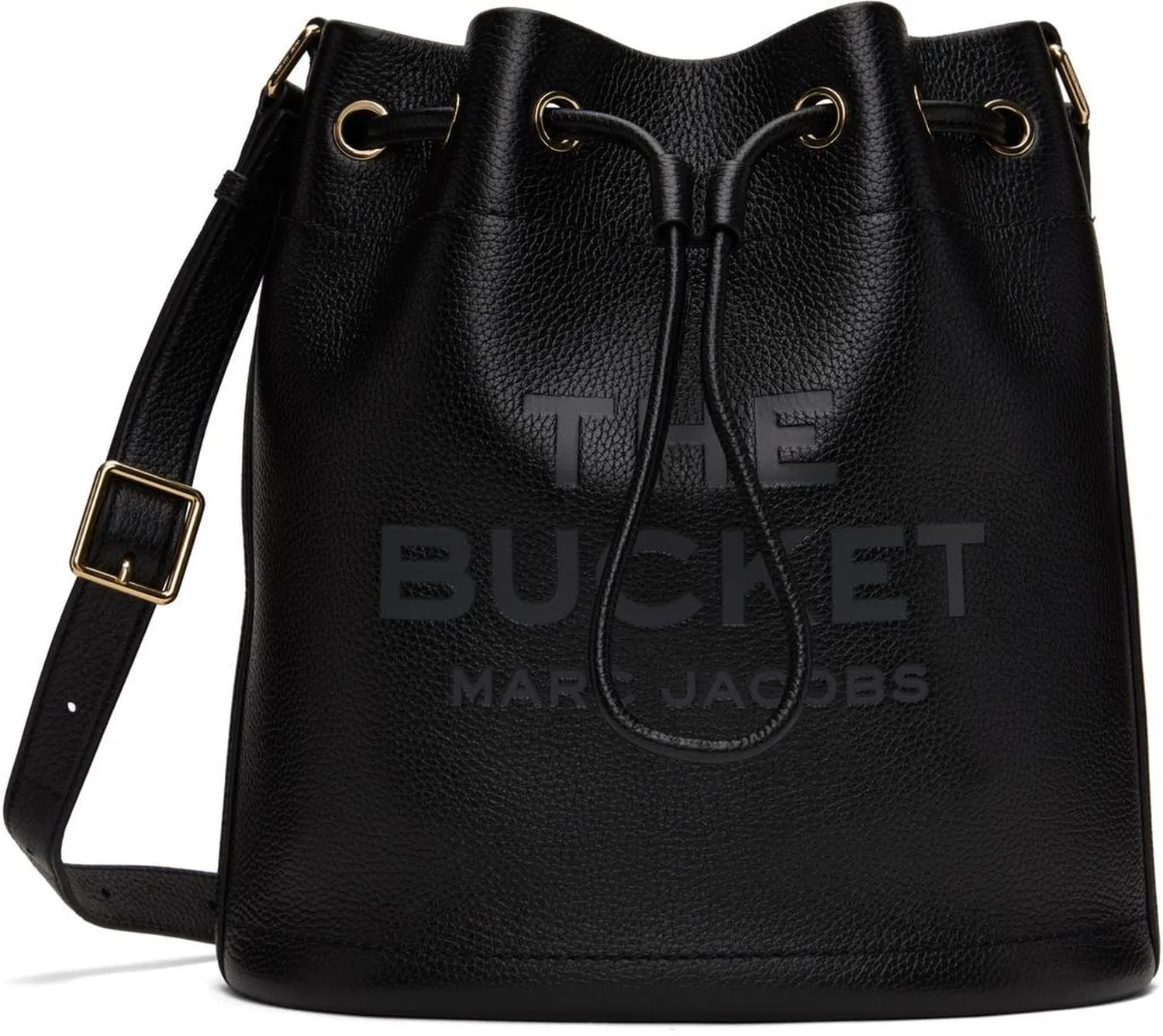 Black 'The Leather Large Bucket' Bag