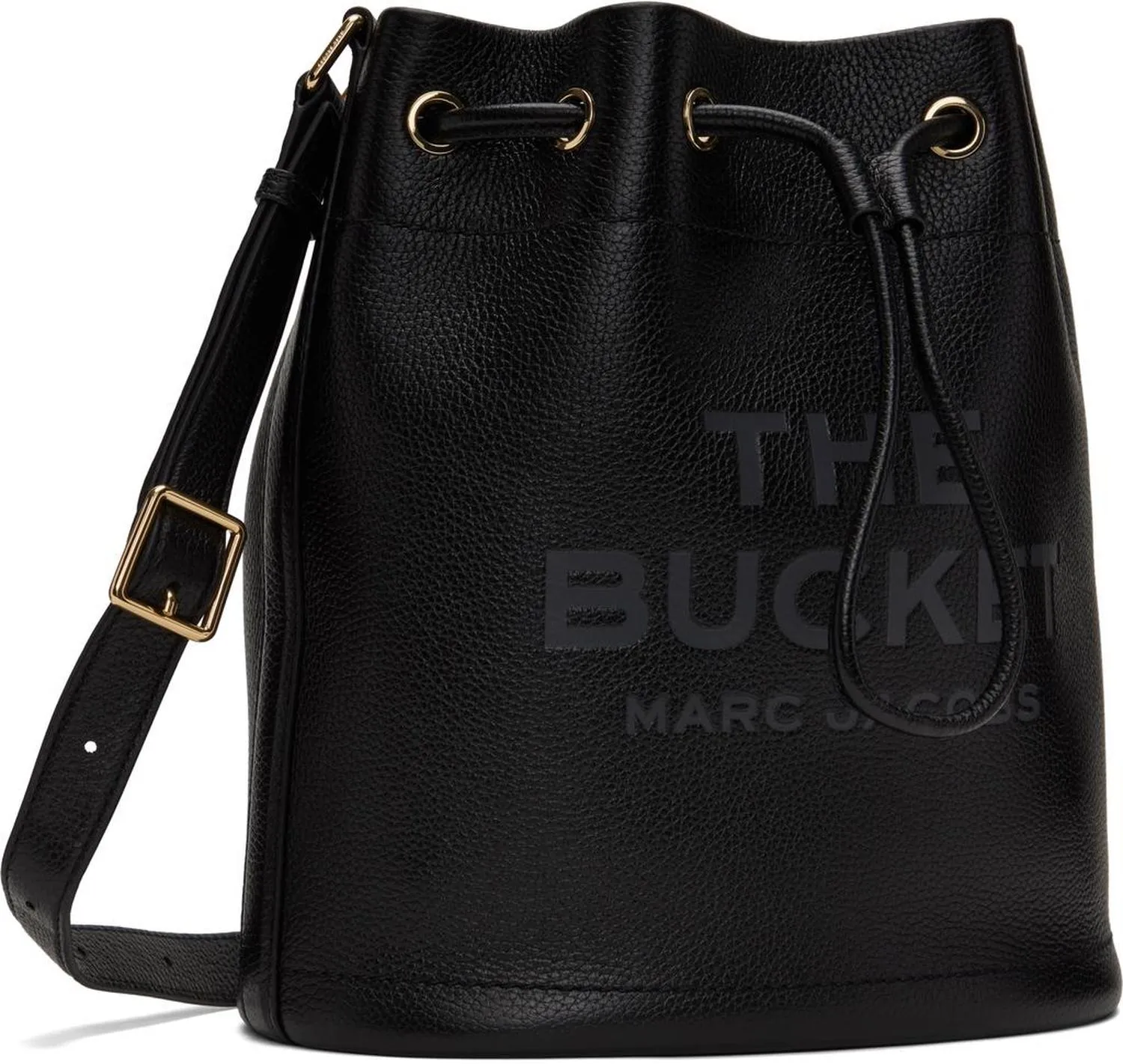 Black 'The Leather Large Bucket' Bag