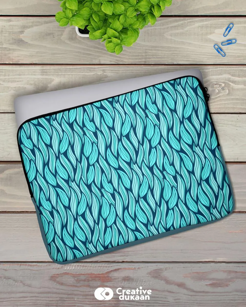 Blue Folium beautiful laptop sleeve bag