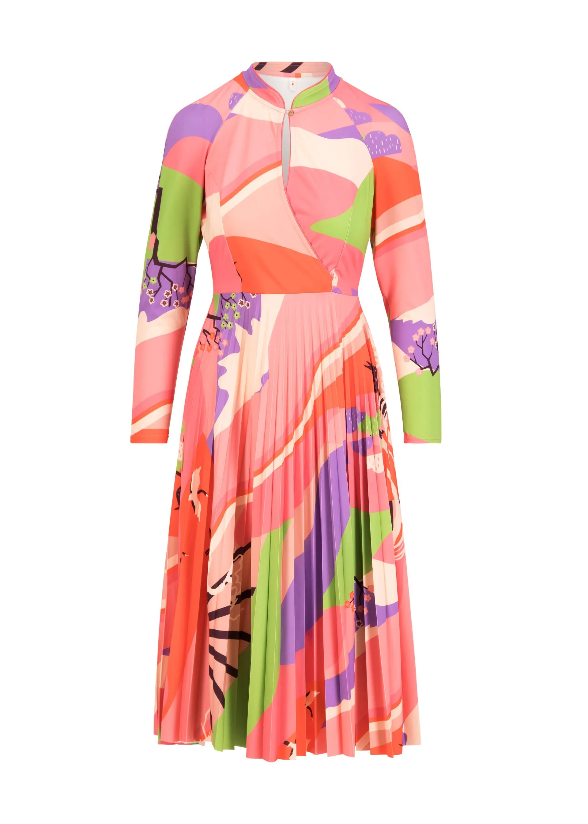 Blutsgeschwister Dazzling Dreamscape Magical Sakura Blossoms Midi Dress