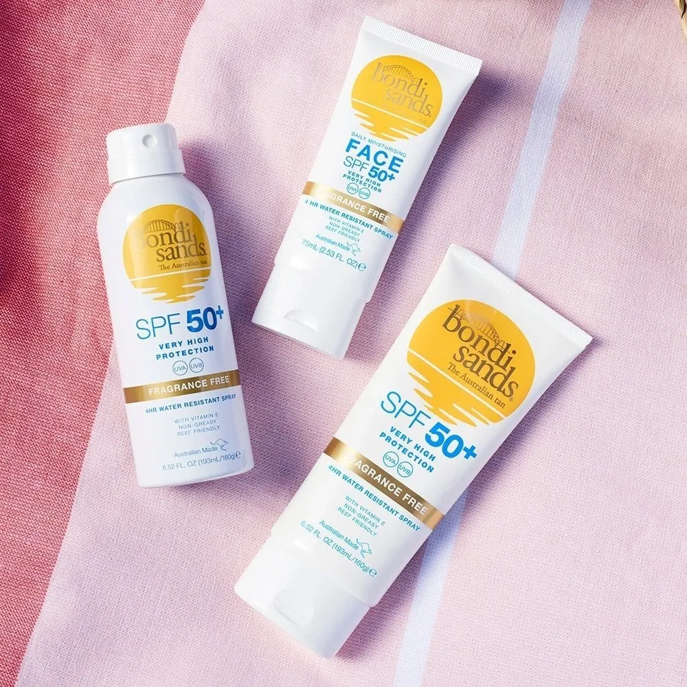 Bondi Sands Fragrance-Free Face & Body Sunscreen SPF50  Duo