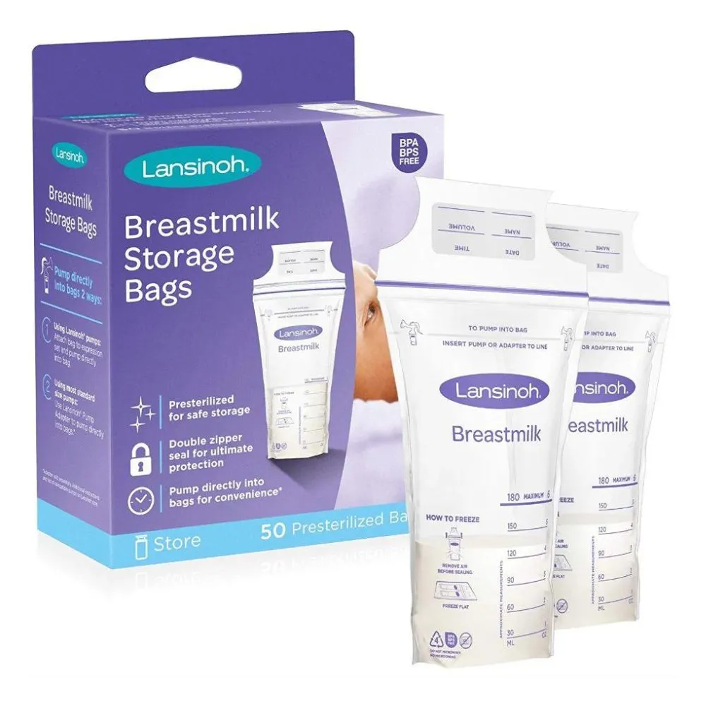 Breast Milk Storage Bags - Count 50