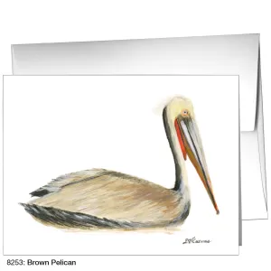 Brown Pelican, Greeting Card (8253)