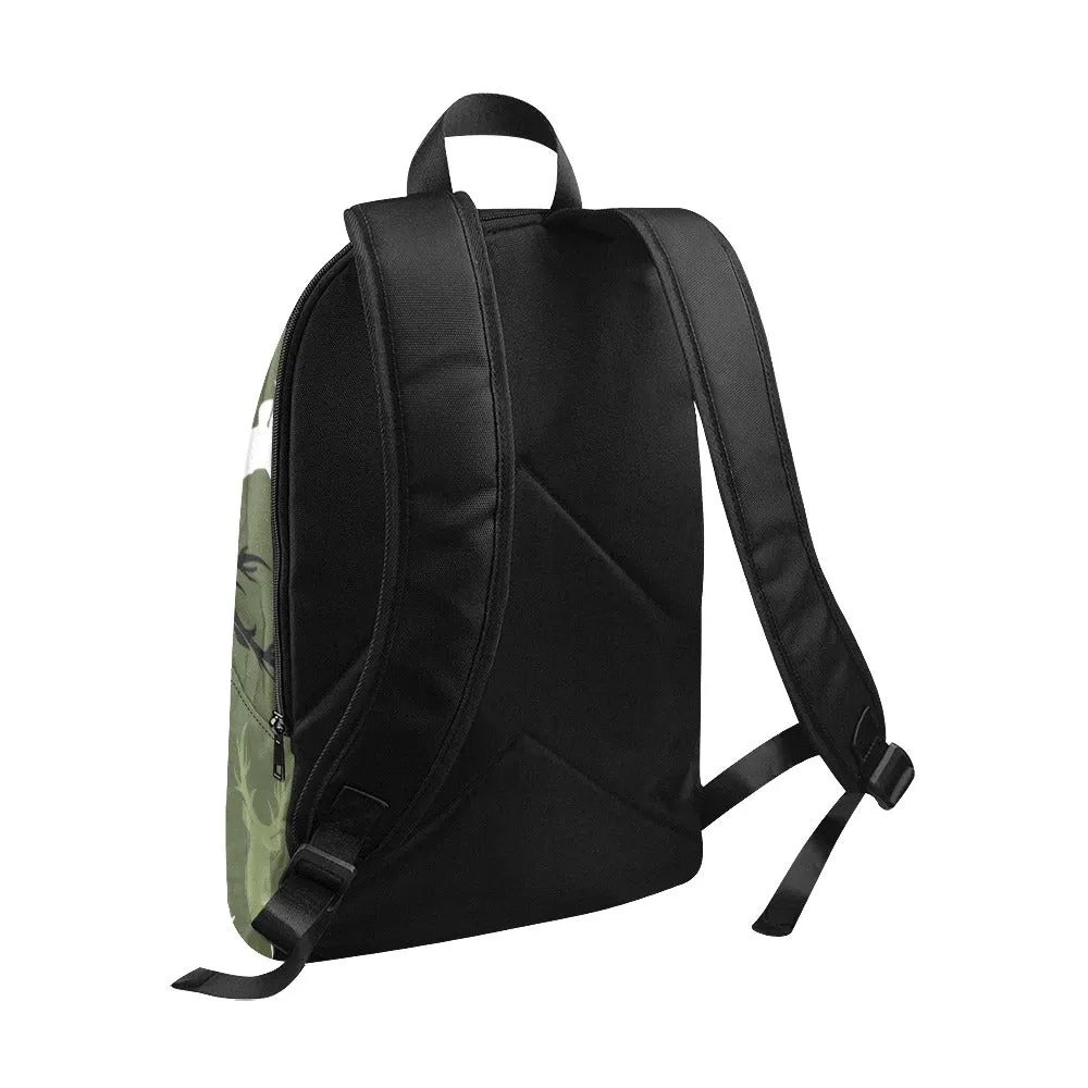 Buck Print Fabric Backpack - Durable, Lightweight & Stylish for Him