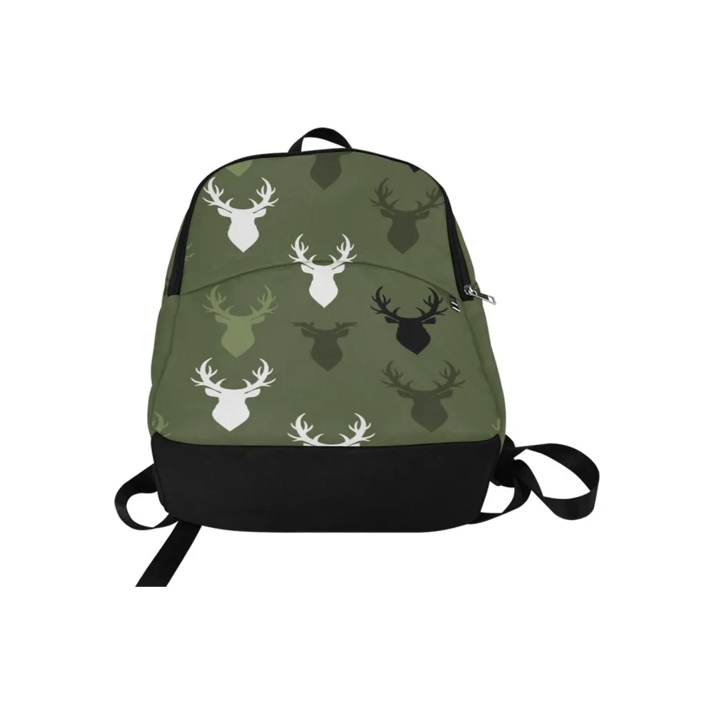 Buck Print Fabric Backpack - Durable, Lightweight & Stylish for Him