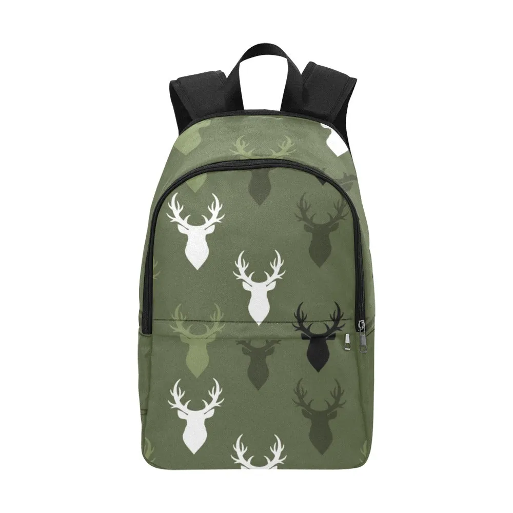 Buck Print Fabric Backpack - Durable, Lightweight & Stylish for Him