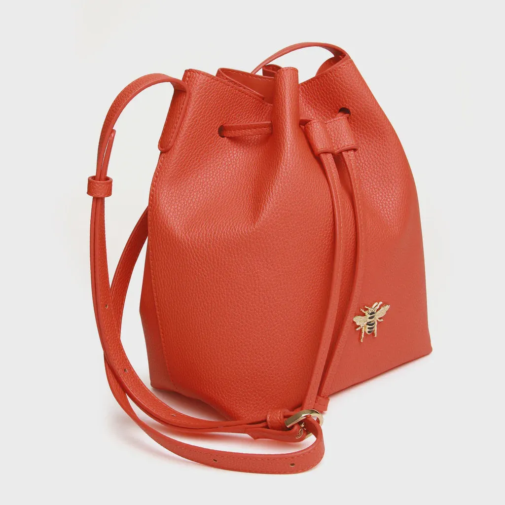 Bucket Cross Body Bag Orange