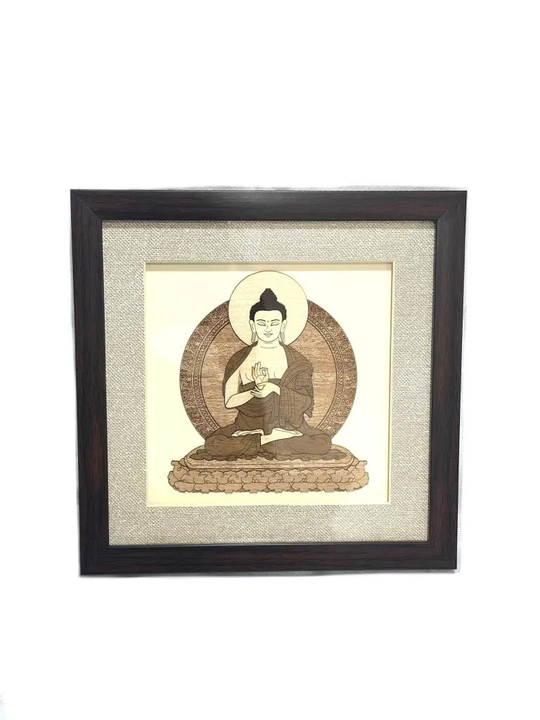 Buddha 3D Art Wooden Frame Unique Craftsmanship Corporate Gifts Tamrapatra