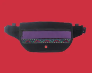 BUMBAG JAVA FOLDER CROSS BODY - BLACK/PURPLE FANNY PACK