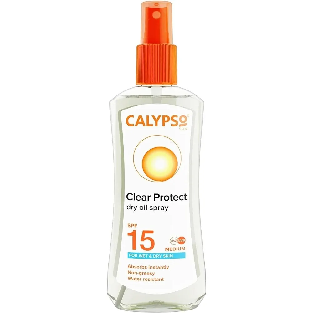 Calypso Clear Protect Dry Oil Spray SPF15 200ml