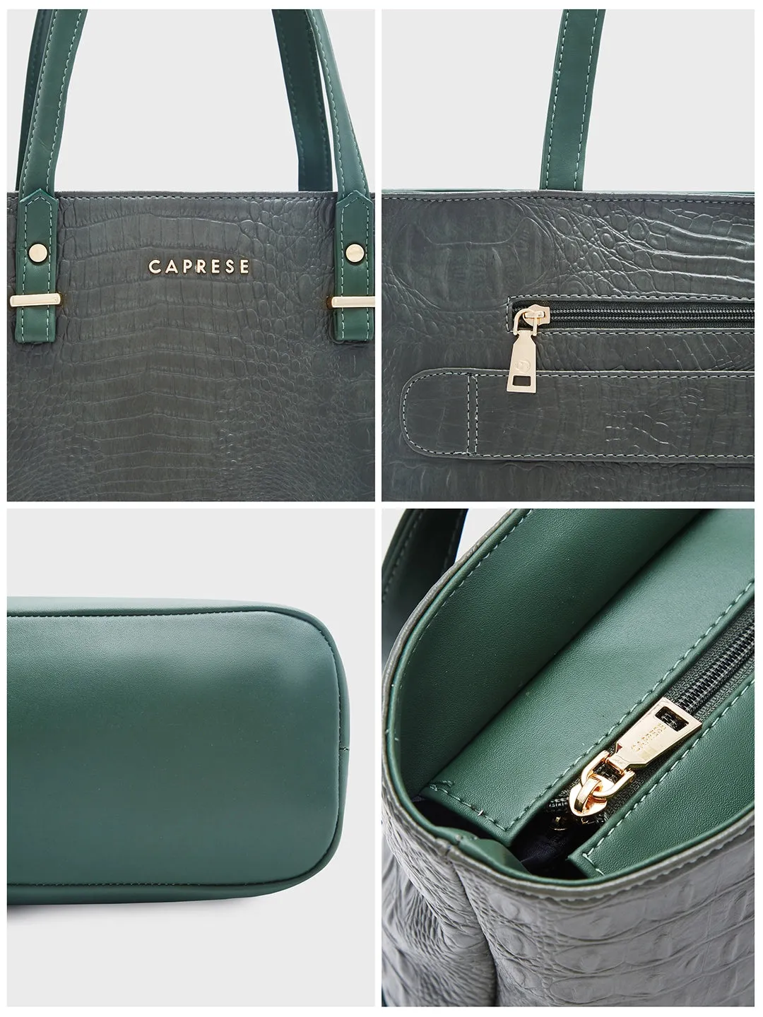 Caprese Syra Laptop Tote Large Sage Green