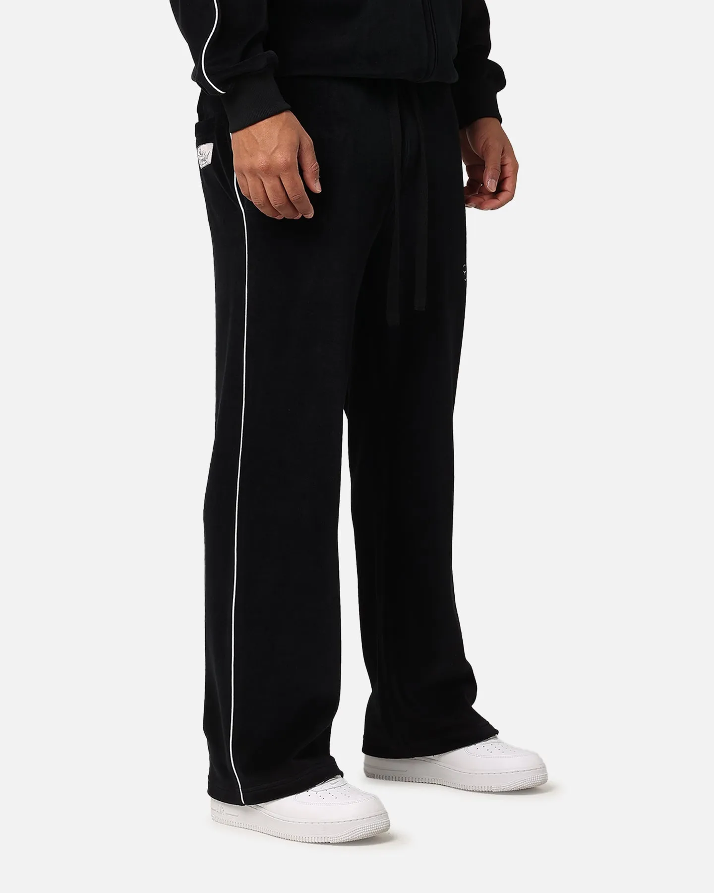 Carre Gorgeous Velour Trackpant Black